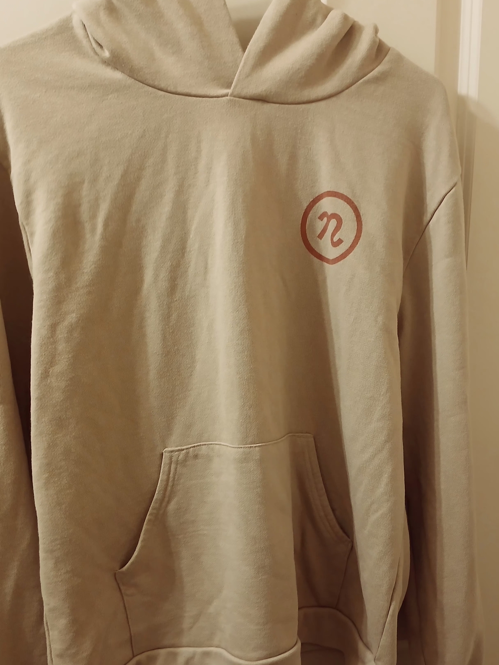 Bella + Canvas Beige Hoodie Size M